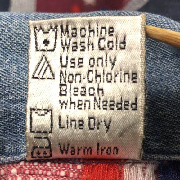 Lemon Grass 2Pcs Large Shirt w/Tank Plaid Short Sleeve Patriotic Patriot USA - Picture 10 of 11